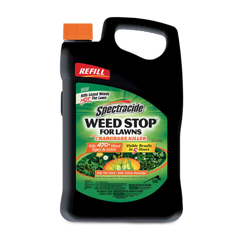 Weed Stop Refill Weed Killer, Liquid, 1.33 gal Brown