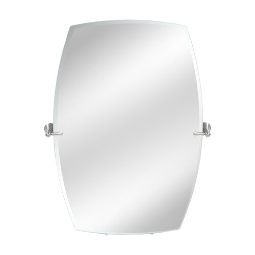 Moen Y3292BN Boardwalk Series Mirror, Rectangle, 22.79 in W, 26 in H, Brushed Nickel Frame, Post Mounting