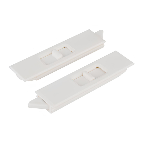 White SnaP-In Tilt Latch Set