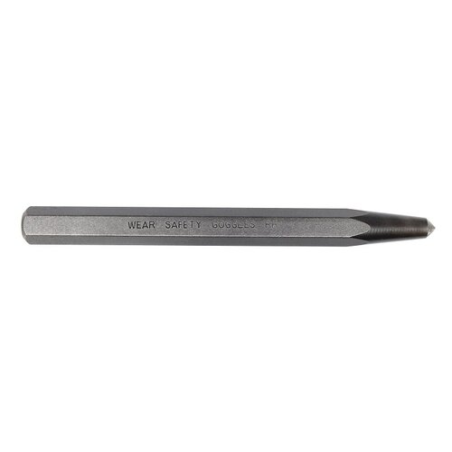 Mayhew 41702 Center Punch, 5/16 in Tip, 10-1/2 in L, 1/2 in Dia Shank Black Oxide