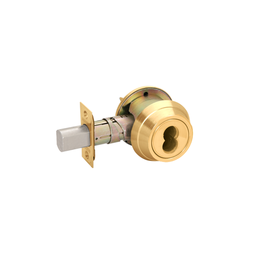 Deadbolt Single Cylinder,Grade 1, SFIC Less Core, Adjustable Backset, 612/US10 Satin Bronze