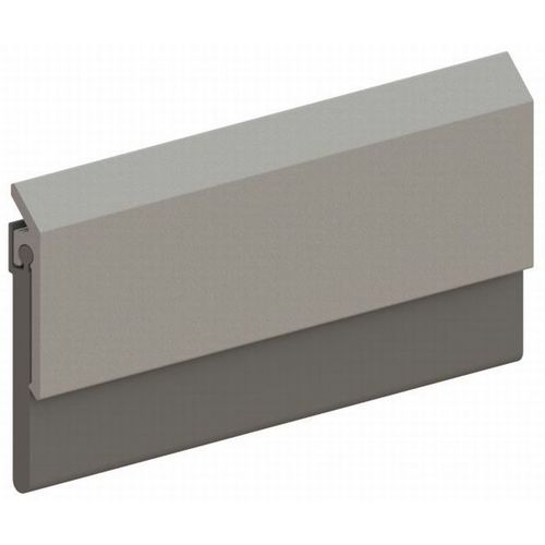 36" Neoprene Door Bottom Sweep Clear Anodized Aluminum Finish