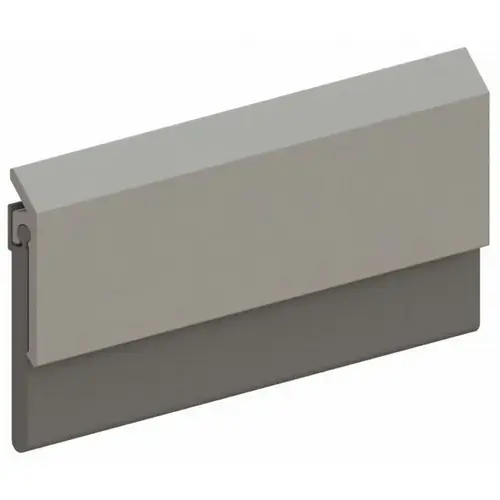 48" Silicone Door Bottom Sweep Clear Anodized Aluminum Finish