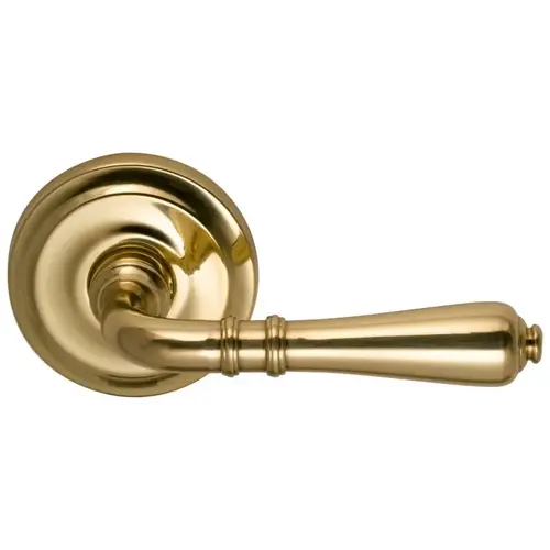 752 Lever with 2-5/8" Rose Privacy with 2-3/8" Backset, T Strike, 1-3/8" Doors Bright Brass Finish