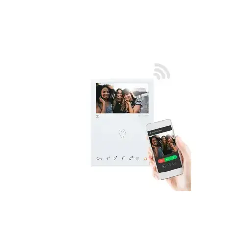 Hands-Free Mini Monitor with Wi-Fi for Remote App, LCD 4.3", 16/9 Color Display, S2, HFX-7000M Series, also Compatible with Quadra/Bello Kits