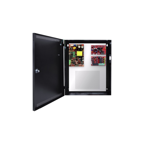 Life Safety Power FPO75-B100C4PE1M 2 Doors, E1 Enclosure, Mercury-Compatible Backplate, 75W Dual Voltage Power Supply, 4 Output Lock Distribution Module - Class 2 Power Limited, Required by Code for Oregon & Washington