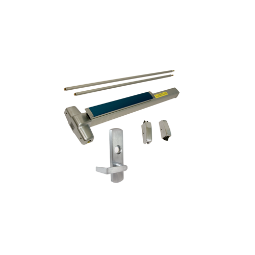 KIT - SVR (Surface Vertical Rod) Exit Device, 996L-NL-06 Nightlatch Lever Trim, LHR Left Hand Reverse/Reversible Handing, 36" x 84", Grade 1, 626/US26D Satin Chrome