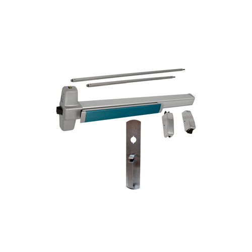 KIT - SVR (Surface Vertical Rod) Exit Device, 990 Thumb Piece Trim, 36" x 84", Grade 1, 628 Satin Aluminum