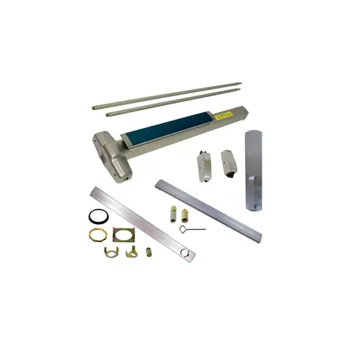 KIT - CD (Cylinder Dogging, Requires 1-1/4" Mortise Cylinder), SVR (Surface Vertical Rod) Smooth Exit Device, 990 Dummy Pull Trim, 36" x 84", Grade 1, 626/US26D Satin Chrome