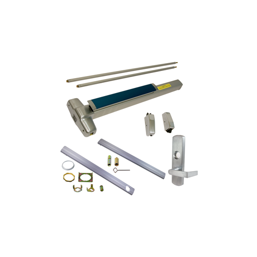 KIT - CD (Cylinder Dogging, Requires 1-1/4" Mortise Cylinder), SVR (Surface Vertical Rod) Grooved Exit Device, 996L-06 Classroom Lever Trim, RHR Right Hand Reverse/Reversible Handing (Snap Ring Tool Required), 48" x 84", Grade 1, 626/US26D Satin Chrome