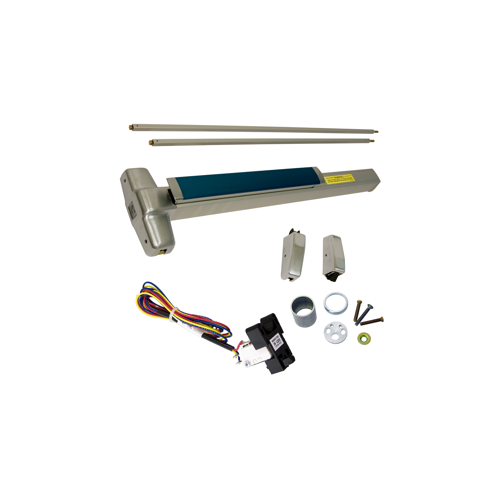 KIT - RX (Request to Exit Switch), SVR (Surface Vertical Rod) Smooth Exit Device, 110MD-NL-OP Nightlatch Trim (Requires Rim Cylinder), 36" x 84", Grade 1, 626/US26D Satin Chrome