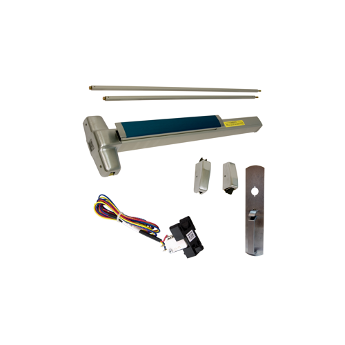 KIT - RX (Request to Exit Switch), SVR (Surface Vertical Rod) Smooth Exit Device, 990TP Thumb Piece Trim (Requires Rim Cylinder), 36" x 84", Grade 1, 626/US26D Satin Chrome