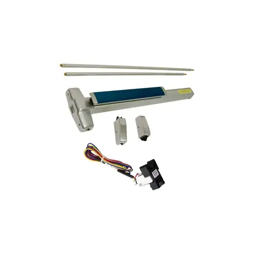 KIT - Fire-Rated (No Dogging), RX (Request to Exit Switch), SVR (Surface Vertical Rod) Exit Device, Exit Device Only No Trim, 36" x 84", Grade 1, 626/US26D Satin Chrome