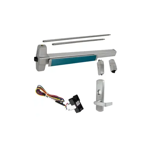 KIT - RX (Request to Exit Switch), SVR (Surface Vertical Rod) Exit Device, 996L-06 Lever Trim, RHR Right Hand Reverse/Reversible Handing, 36" x 84", Grade 1, 628 Satin Aluminum