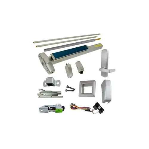 KIT - RX (Request to Exit Switch), SVR (Surface Vertical Rod) Exit Device, 996L-DT-06 Dummy Lever Trim, RHR Right Hand Reverse/Reversible Handing, Less Bottom Rods, 36" x 84", Grade 1, 626/US26D Satin Chrome