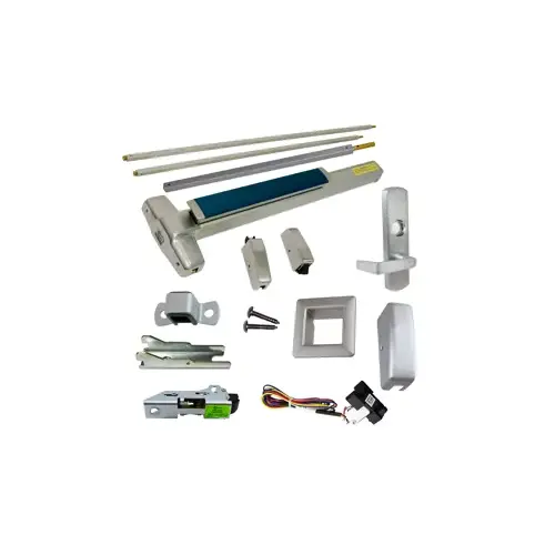 KIT - RX (Request to Exit Switch), SVR (Surface Vertical Rod) Exit Device, 996L-NL-06 Nightlatch Lever Trim, LHR Left Hand Reverse/Reversible Handing, Less Bottom Rods, 36" x 84", Grade 1, 626/US26D Satin Chrome