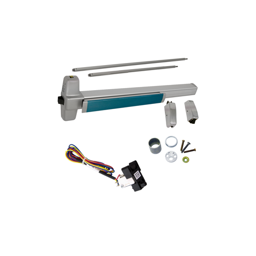 KIT - RX (Request to Exit Switch), SVR (Surface Vertical Rod) Exit Device, 110MD-NL-OP Nightlatch Trim, 36" x 84", Grade 1, 628 Satin Aluminum