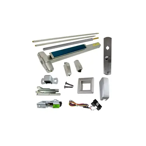 KIT - RX (Request to Exit Switch), SVR (Surface Vertical Rod) Exit Device, 990TP Thumb Piece Trim, Less Bottom Rods, 36" x 84", Grade 1, 626/US26D Satin Chrome