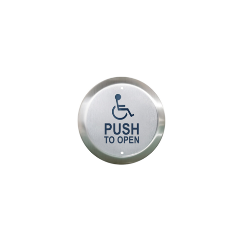 4-1/2" Round Push Plate Switch with Wheelchair and Push to Open