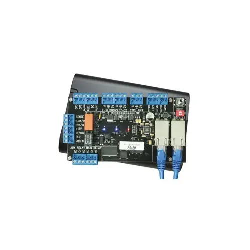 SDC IPDCE IP Pro Controller Board w/ Enclosure, Two Ethernet Ports, Door Position Status (DPS), Request to Exit (REX), Visual Status Indicators (LED), 5000 Event Audit Trail.