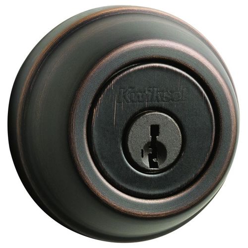 UL Single Cylinder Deadbolt with New Chassis SmartKey with RCAL Latch and RCS Strike Venetian Bronze Finish