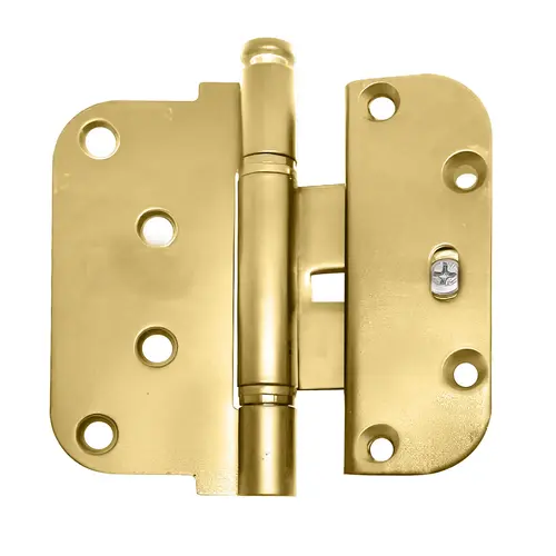 Brixwell 850-8762435 Ultimate 2d Adjustable steel Guide Hinge Removable Pin KTL Brass Alt Finish
