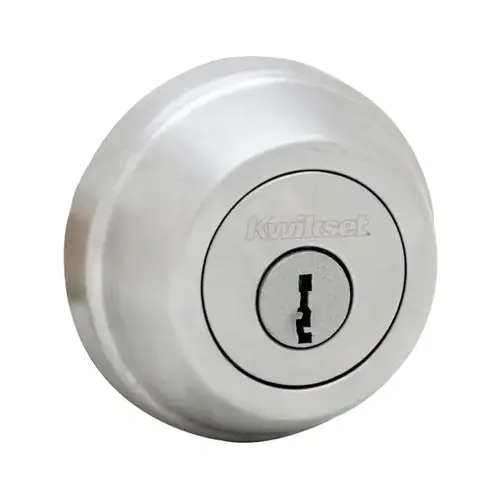 UL Single Cylinder Deadbolt with New Chassis with RCAL Latch and RCS Strike Satin Chrome Finish