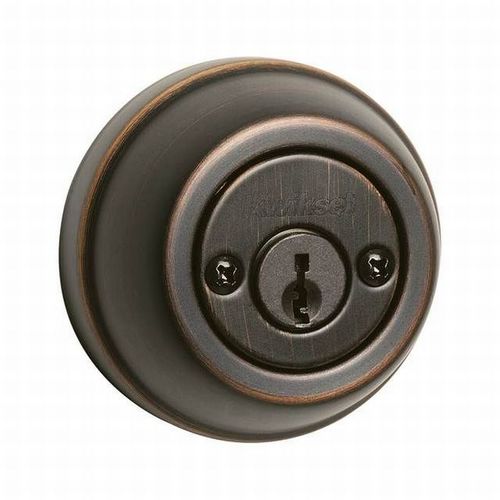 Double Cylinder Deadbolt with New Chassis with RCAL Latch and RCS Strike Venetian Bronze Finish