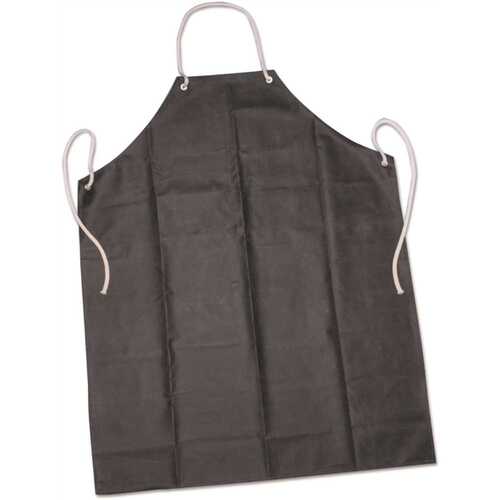 Laboratory Apron, 35 X 45, Black, One Size Fits Most, Rubber