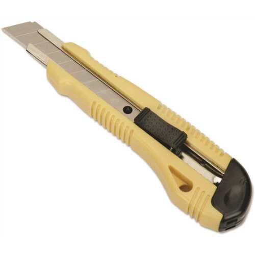 Utility Knife, Snap-Off, 18 Mm, 8 Segments, Yellow/black