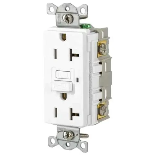 Commercial Self-Test Gfci Receptacle, 20a, White