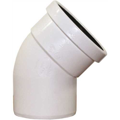 6" PVC Sewer 45d Elbow Sdr35 - Gxsp