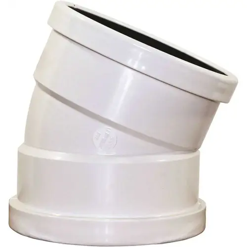 4" PVC Sewer 22-1/2d Elbow Sdr35 - Gxg