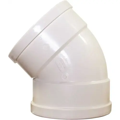 6" PVC Sewer 45d Elbow Sdr35 - Gxg