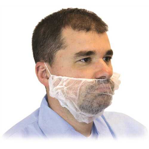 THE SAFETY ZONE MBC-1000/W White Beard Covers