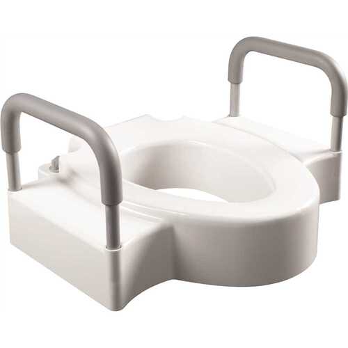 BEMIS A84505T 000 Rise With Dual Lock 4.5" Raised Toilet Seat Plus