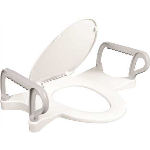 BEMIS A8AS100 000 Standard Height Premium Toilet Seat Plus Support Arms