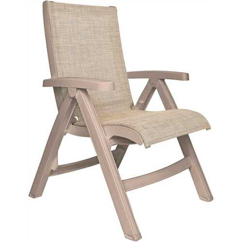 Grosfillex UT091181 Jam Beach Folding Sling Chair Straw