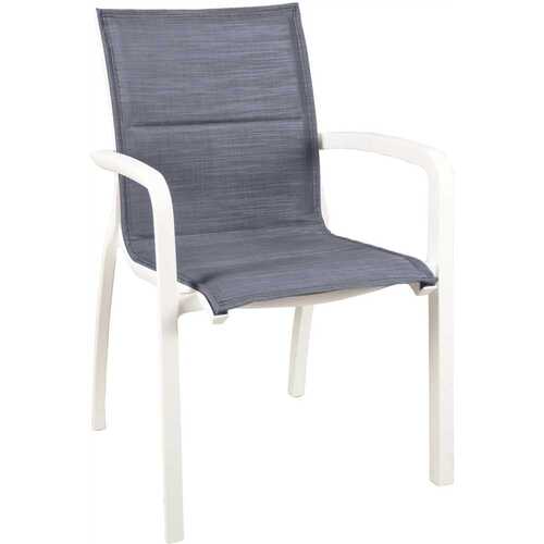 Grosfillex UT090096 Sunset Comfort Armchair Madras Blue/ Gw