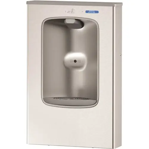 Surface Mounted Filtered Sports Bottle Filler With Stainless Steel Alcove