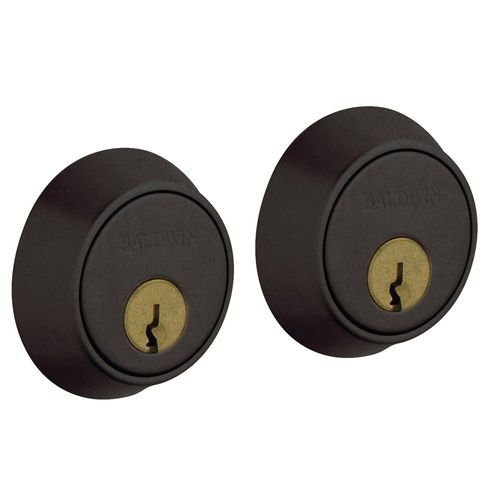 Contemporary 1-5/8" Double Cylinder Deadbolt Distressed Oil Rubbed Bronze Finish