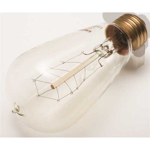 Vintage St-19 Bulb, 40 Watt, Hairpin, 120 Volt