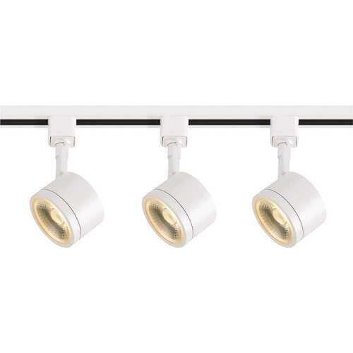 Satco TK403 Nuvo White 3000k 12w LED 36 Degree Round Track Lighting Kit