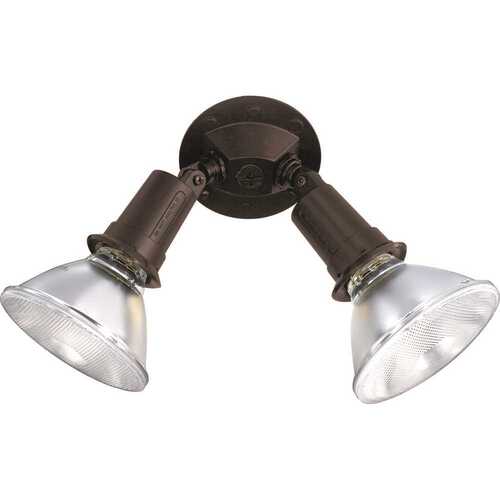 Nuvo Bronze 2-Light 10 Exterior Par38 Flood Light With Adjustable Swivel