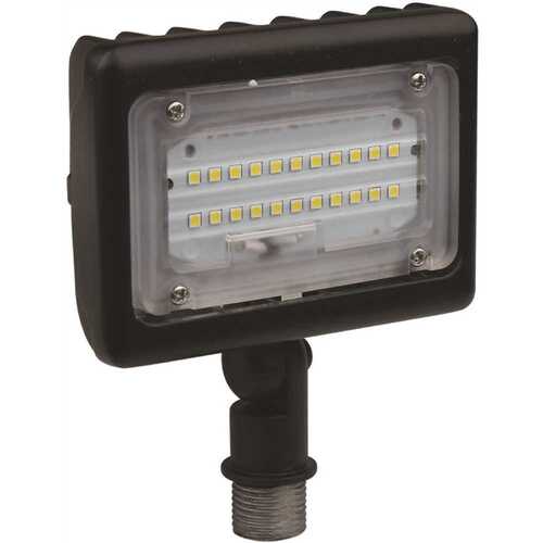 15 Watt LED Small Flood Light - 5000k - Bronze Finish