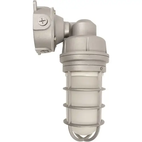 Adjustable Vapor Tight LED Fixture, Cct Selectable, 20 Watt, Gray