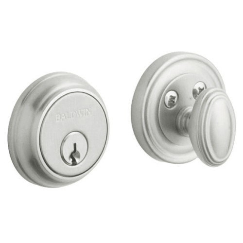 BALD TRADITIONAL SINGLE CYLINDER Deadbolt, Satin Chrome