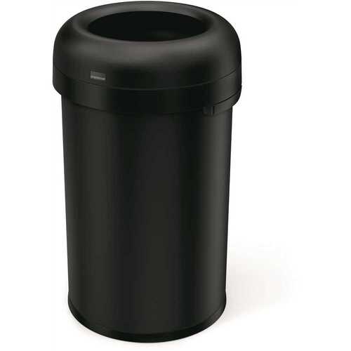 80l 21 Gal. Bullet Open Top Can Matte Black