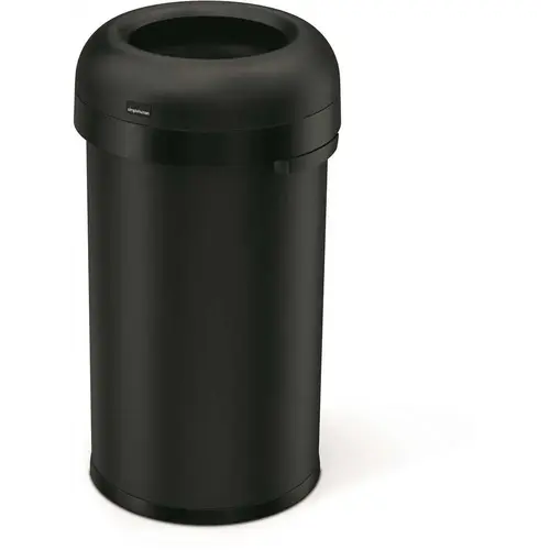60l 16 Gal. Bullet Open Top Can Matte Black