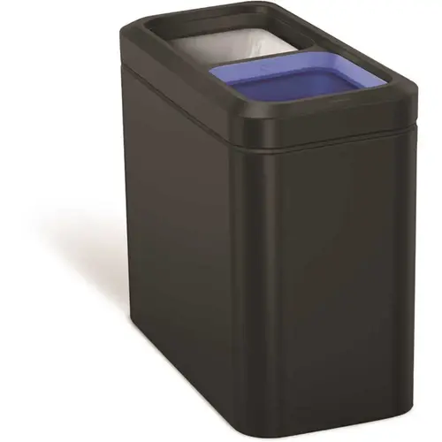 20l 5 Gal Profile Office Recycling Trash Can Matte Black